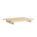 Iš pušies masyvo viengulė lova natūralios spalvos su lovos grotelėmis 120x200 cm Kanso – Karup Design