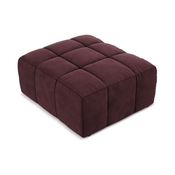 Bordo spalvos taburetė iš velveto Aloha – Makamii-image-2