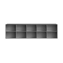Pakabinama knygų spinta  antracito spalvos 220x61 cm Mistral – Hammel Furniture