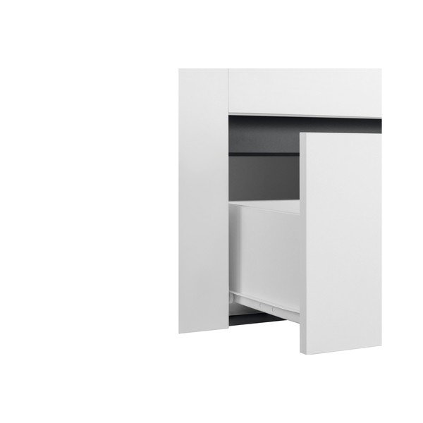 Pakabinama spintelė po kriaukle baltos spalvos/antracito spalvos 80x53 cm Wisla – Støraa-image-4