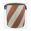 Raudonos plytų spalvos/kreminės spalvos iš tekstilės skalbinių krepšys 5 l Diagonal – Mette Ditmer Denmark