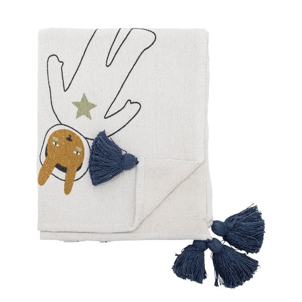 Vaikiškas pledas baltos spalvos 130x160 cm Space – Bloomingville Mini-image-2