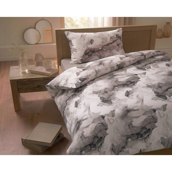 Rudos spalvos iš satino medvilnės viengulė patalynė 140x200 cm Deluxe Minerals – My House-image-1