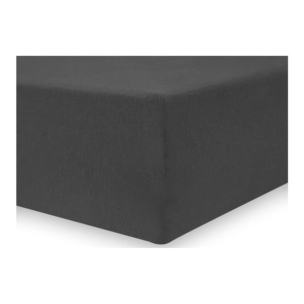 "DecoKing Nephrite" tamsiai pilkas elastingas lakštas, 180/200 x 200 cm-image-2