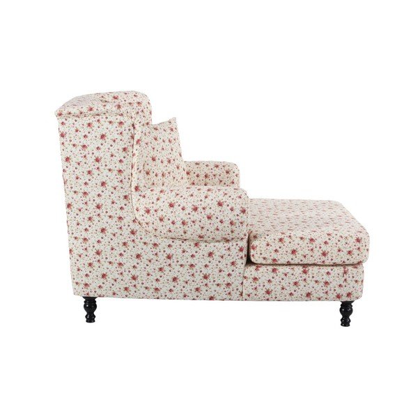 Smėlio spalvos gėlių fotelis Max Winzer Mareille Flowery Beige-image-3
