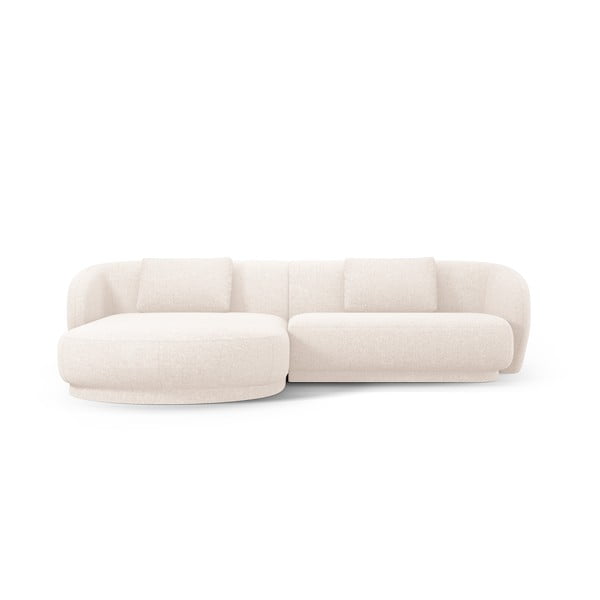 Kampinė sofa kreminės spalvos Camden – Cosmopolitan Design