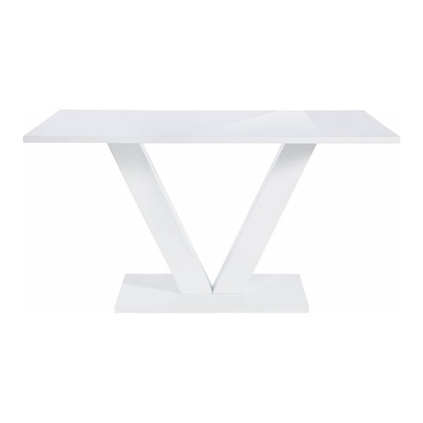 Blizgus baltas valgomojo stalas "Støraa Allen", 90 x 140 cm-image-2