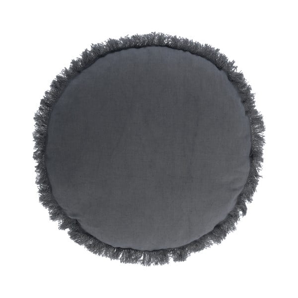 Tamsiai pilkas pagalvės užvalkalas Kave Home Clarice, skersmuo 45 cm