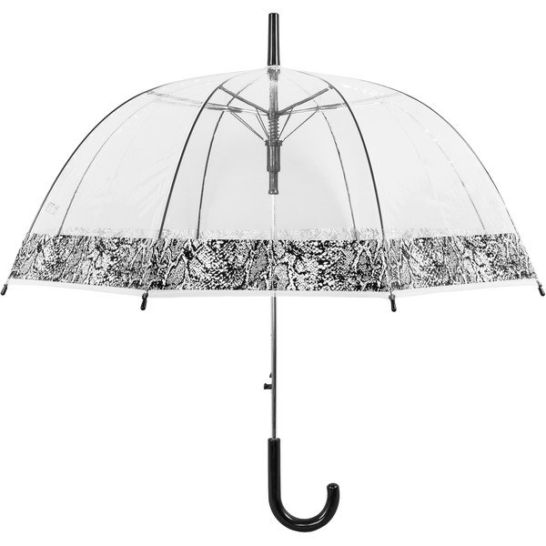 "Ambiance Snake Skin" permatomas vėjo nepraleidžiantis skėtis su automatiniu atidarymu, ⌀ 84 cm