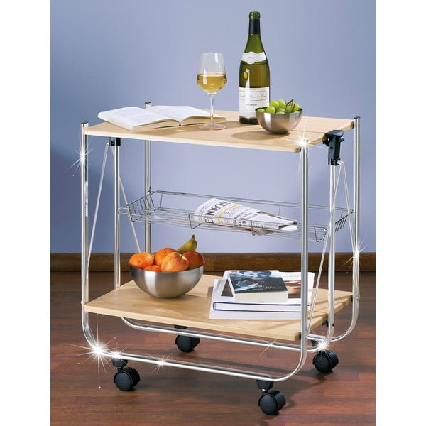 Serviravimo stalas ant ratukų 40,5x68 cm Dinett - Wenko-image-1