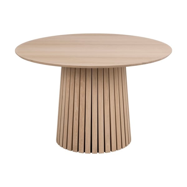 Valgomojo stalas su šviesaus ąžuolo apdaila Actona Christo, ø 75 cm