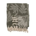 Khaki spalvos antklodė ir pledas 130x160 cm Gabriela – Bloomingville