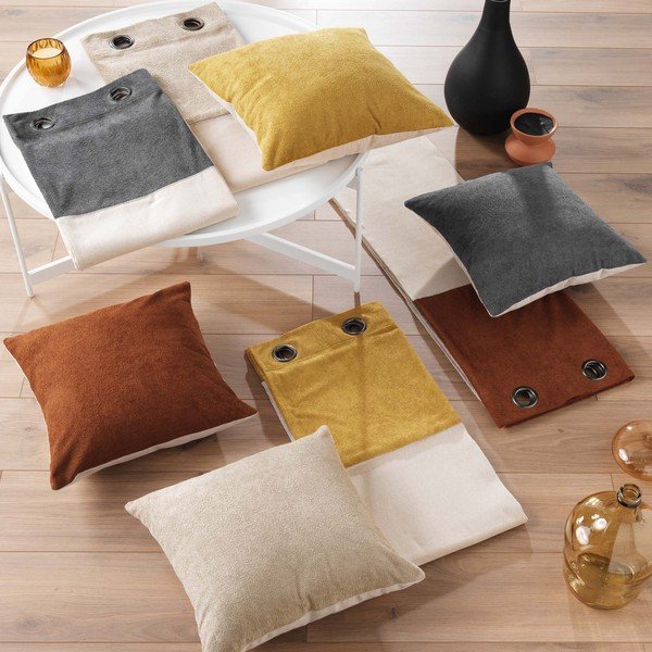 Užuolaida antracito spalvos/smėlio spalvos 140x240 cm Tessa – douceur d'intérieur-image-3