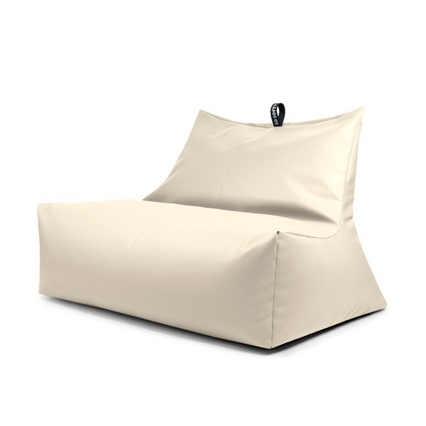 Smėlio spalvos iš dirbtinės odos sėdmaišis Icy Sofa – So Soft?