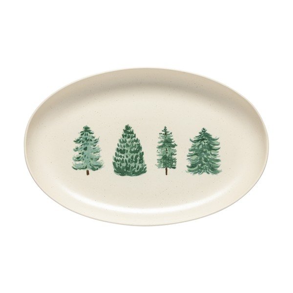 Iš molio padėklas su Kalėdų motyvu 26x41 cm Pacifica Christmas Tree – Casafina