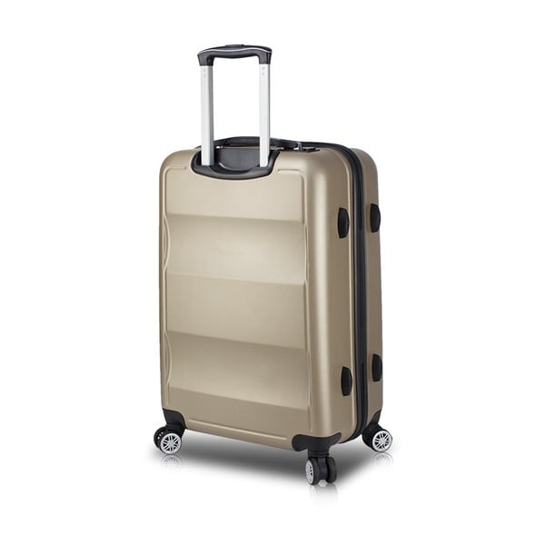 Aukso spalvos kelioninis lagaminas ant ratukų su USB jungtimi My Valice COLORS LASSO Medium Suitcase