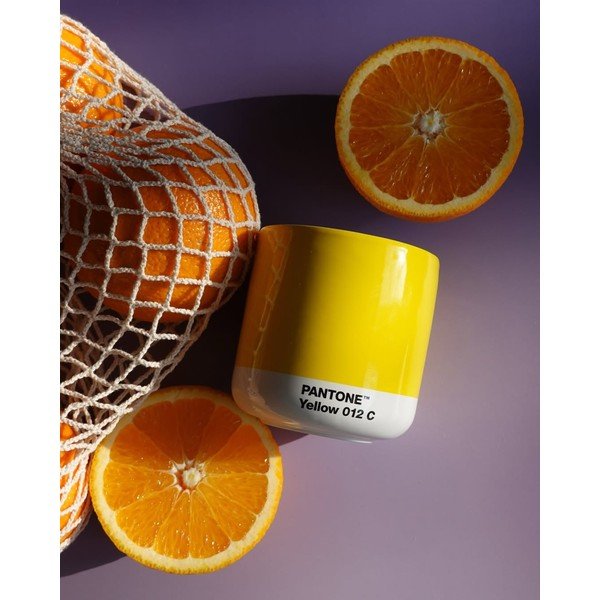 Geltonas keraminis termopuodelis Pantone Cortado, 175 ml-image-1