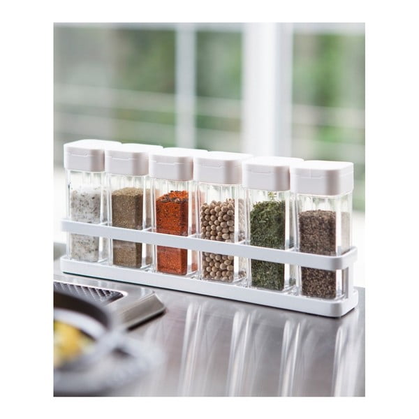 Prieskonių indai 6 vnt. su stovu Tower – YAMAZAKI-image-1