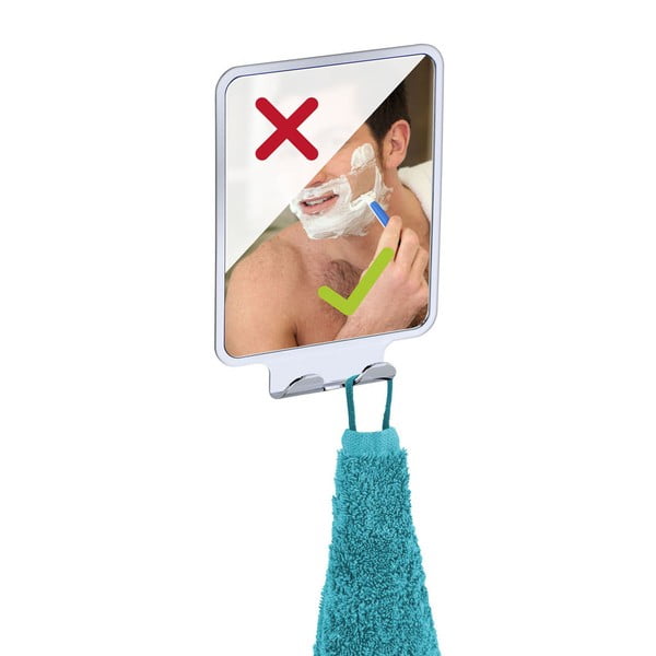 Sieninis veidrodis su 2 kabliukais Wenko Vacuum-Loc, iki 33 kg apkrova-image-2