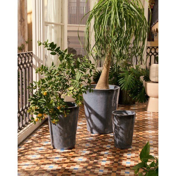 Iš keramikos vazonai 3 vnt. ø 47 cm Rotja – Kave Home-image-1