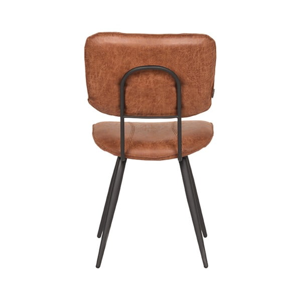 Valgomojo kėdės iš odos konjako rudos spalvos 2 vnt. Fos – LABEL51-image-3