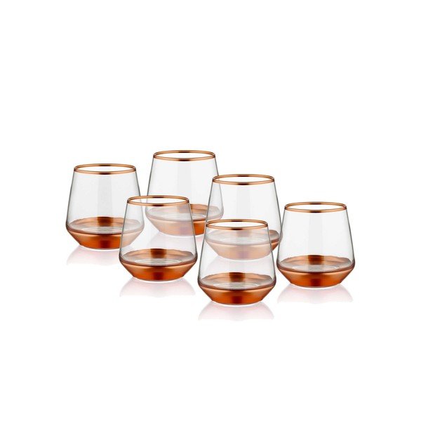 6 stiklinių rinkinys Mia Glam Bronze, 257 ml-image-1