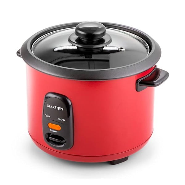 Raudonas puodas ryžiams virti su garintuvu Klarstein Osaka, 1 l-image-1