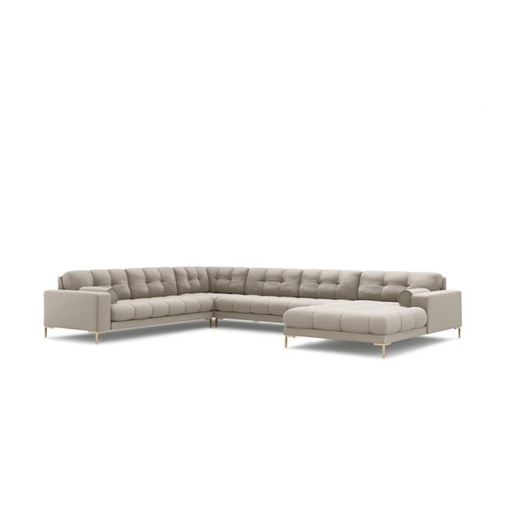Kampinė sofa smėlio spalvos (su kairiuoju kampu) Bali – Cosmopolitan Design-image-3