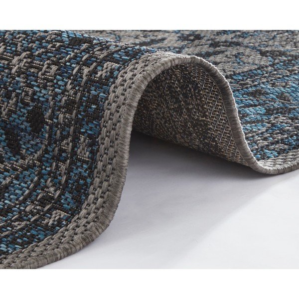 Tamsiai mėlynas lauko kilimas NORTHRUGS Konya, 200 x 290 cm-image-3