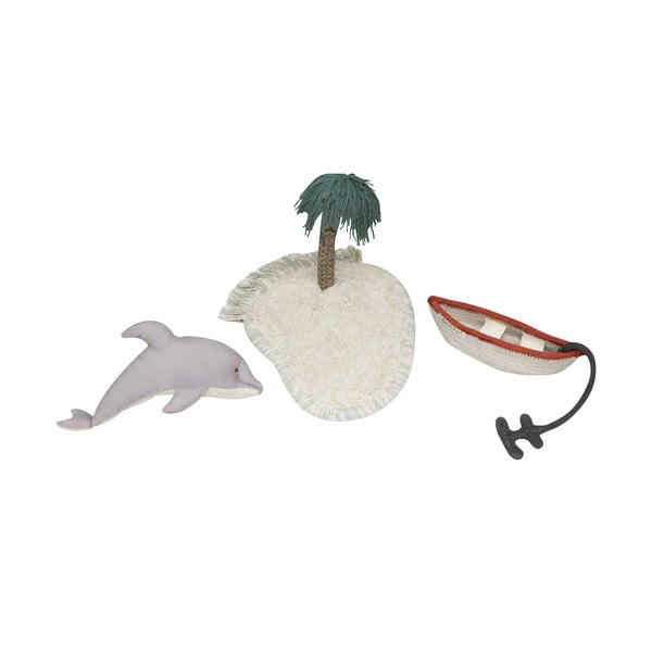 Iš medvilnės vaikiškas žaidimų kilimas mėtų spalvos 90x130 cm Waves – Lorena Canals-image-4