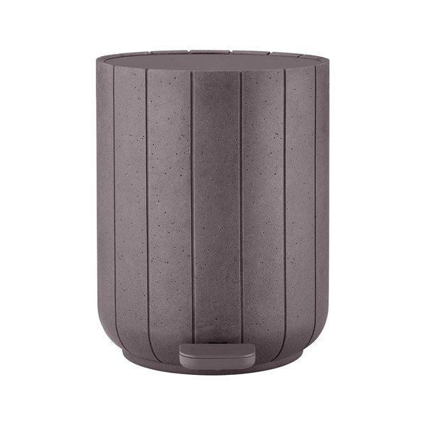 Tamsiai pilkos spalvos iš polirezino šiukšliadėžė su pedalu 3 l Kua – Blomus