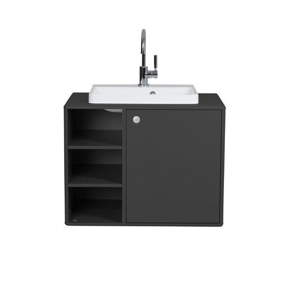 Tamsiai pilka spintelė po praustuvu 80x62 cm Color Bath - Tom Tailor