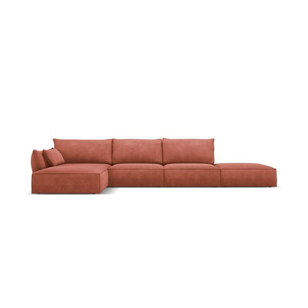 Raudona kampinė sofa (kairysis kampas) Vanda - Mazzini Sofas