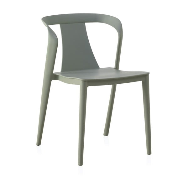 Valgomojo kėdės iš plastiko šviesiai žalios spalvos 4 vnt. Kona – Geese
