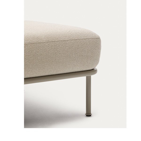 Smėlio spalvos iš boucle taburetė Aurum – Kave Home-image-1