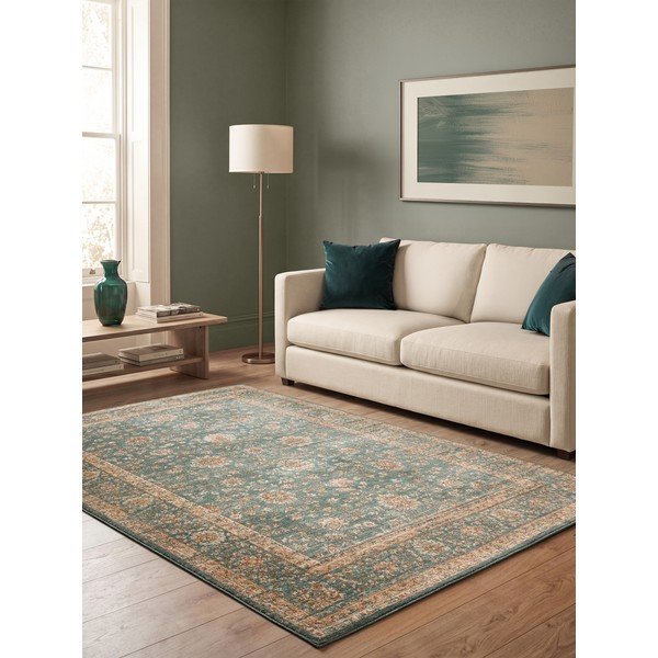 Smaragdinės spalvos kilimas 240x340 cm Raja – Asiatic Carpets-image-1