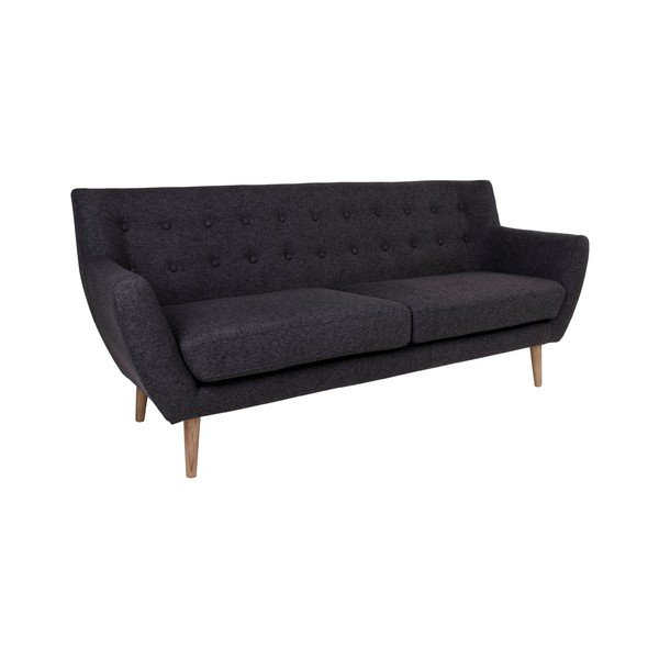 Juoda trijų vietų sofa "House Nordic Monte-image-2