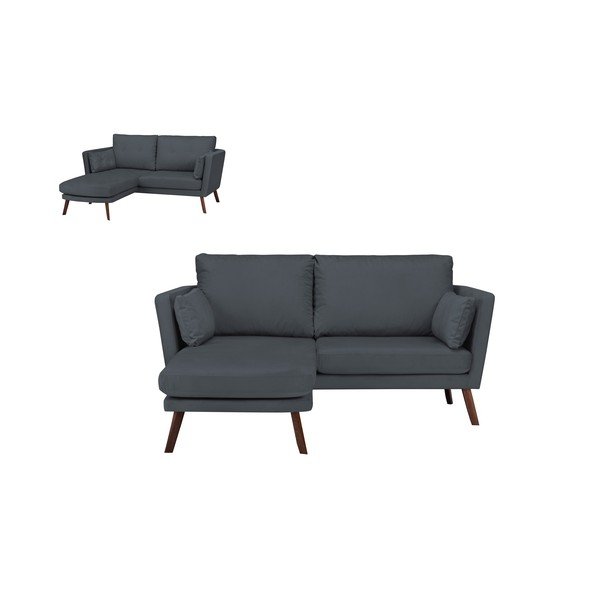 "Mazzini Sofas Elena" trijų vietų sofa, pilka, su kairiuoju kampu-image-4