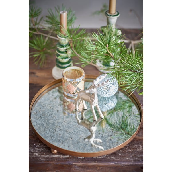 Iš stiklo dekoratyvinis padėklas ø 35 cm Glacier – Bloomingville-image-3