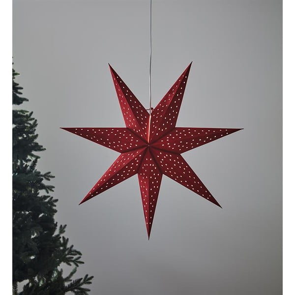 Raudona pakabinama dekoracija Markslöjd Clara, aukštis 75 cm