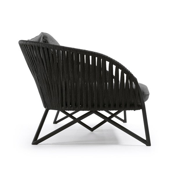 Juoda sodo sofa Kave Home Branzie-image-3