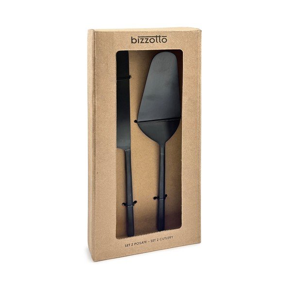 Iš nerūdijančio plieno torto serviravimo rinkinys 2 vnt. Hestia – Bizzotto-image-2