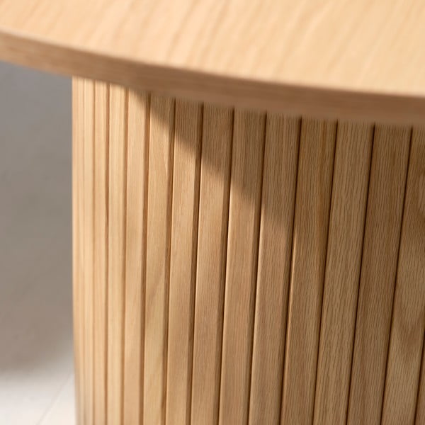 Ąžuolinis apvalus valgomojo stalas ø 120 cm Nola - Unique Furniture-image-4