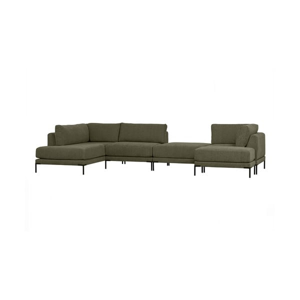 Modulinė sofa khaki spalvos (su kairiuoju kampu) Couple – WOOOD-image-3