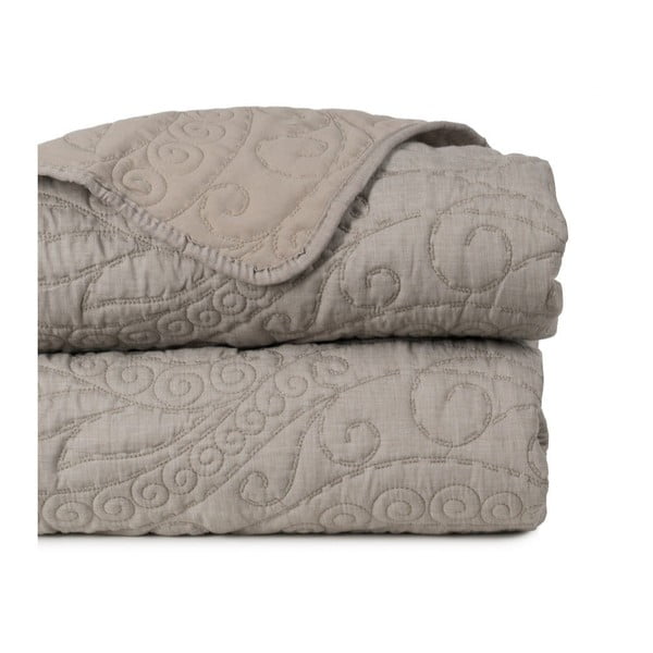 Taupe spalvos dygsniuota lovatiesė 180x260 cm – Ixia