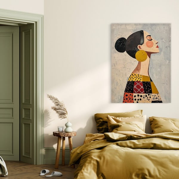 Paveikslas su rankomis dažytais elementais 70x100 cm Mae – Styler-image-4