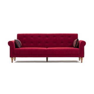 Raudona sofa-lova Balcab Gina