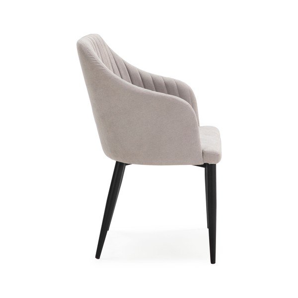 Šviesiai pilkos spalvos iš audinio valgomojo kėdžių komplektas 2 vnt. Nadi – Marckeric-image-4