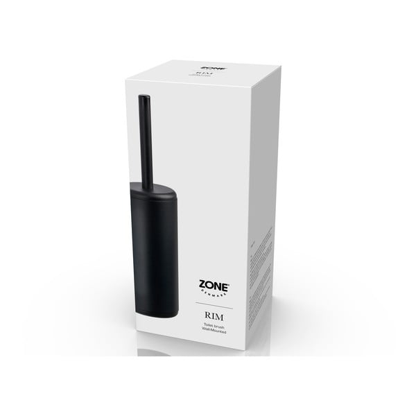 Juodas pakabinamas tualeto šepetys Zone Rim-image-1