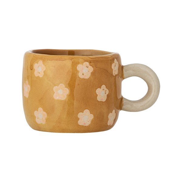 Rudos spalvos iš keramikos vaikiškas puodelis 110 ml Nini – Bloomingville